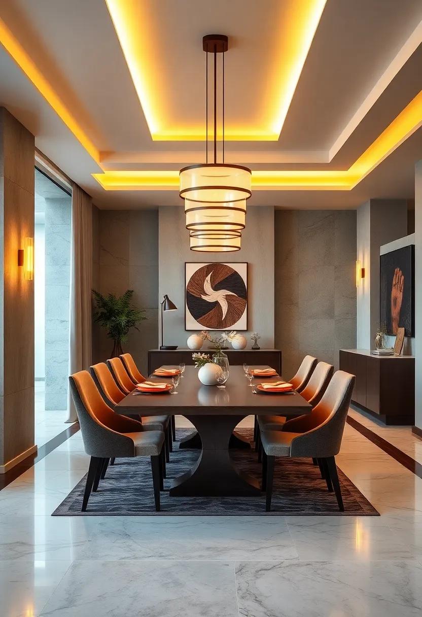 Chic Lighting Options That Illuminate ⁤Your Dining space with Warmth