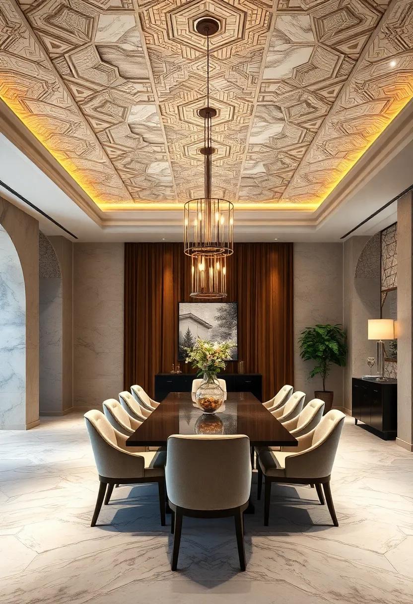 Intricate ‌Ceiling Treatments That Elevate the overall Ambiance