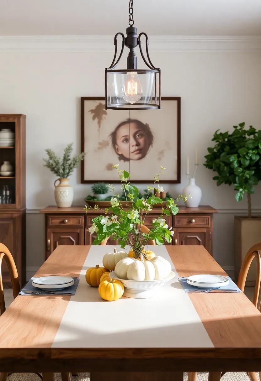 Showcase Seasonal Decor: Rotate‍ decor items like pumpkins in the ⁤fall or fresh greenery in the spring to keep your dining room ⁣feeling fresh and inviting