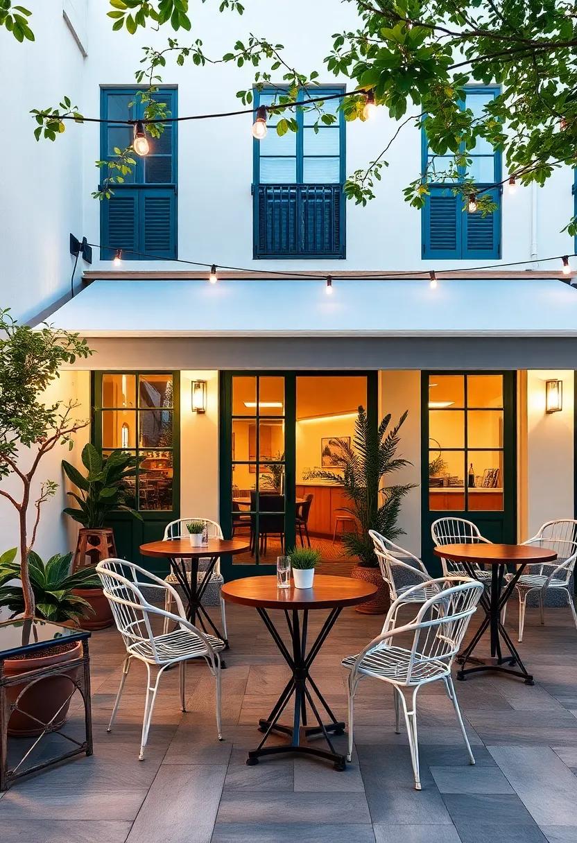 Chic Bistro Aesthetic with Outdoor Café Tables: Set up bistro-style tables and chairs to ‍evoke the charm of⁢ a French ‌café, perfect for intimate gatherings