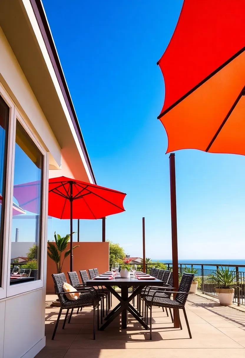 Colorful ‍Canopies and Umbrellas: Shade your⁣ dining‌ area‍ with vibrant canopies or large umbrellas, allowing for a splash ⁢of color while keeping guests comfortable
