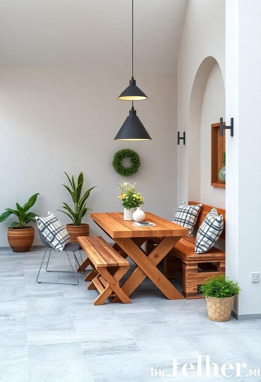 Rustic ⁣Charm with Wooden Pallets:⁣ Use⁣ repurposed ​wooden pallets​ as tables and seating ⁢for an eco-friendly touch that ‍pairs ‍beautifully with nature