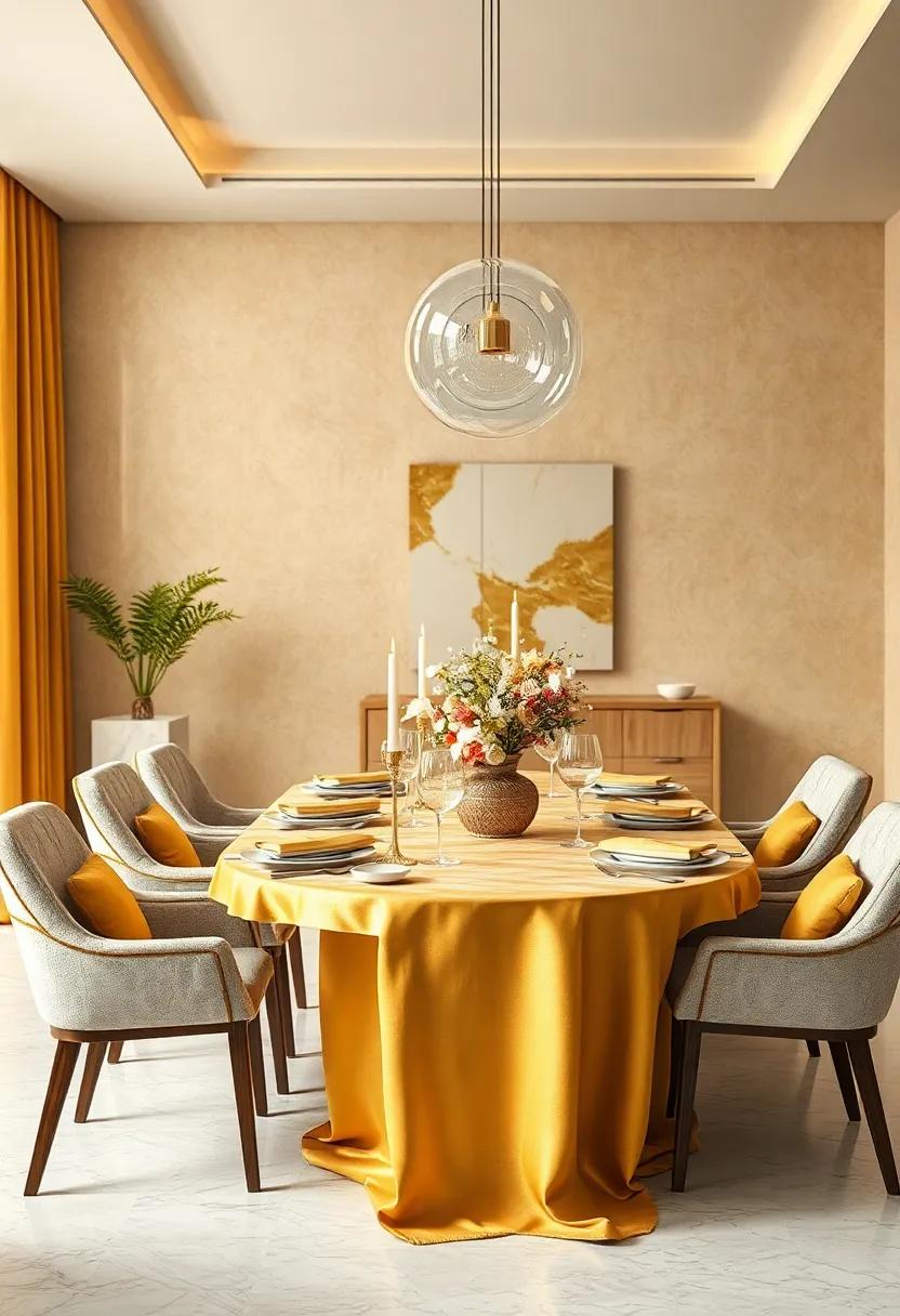 Artistic Centerpiece: Use ⁤a marble vase adorned with ‌gold ​accents as ⁣a‍ stunning ‌centerpiece to draw the eye