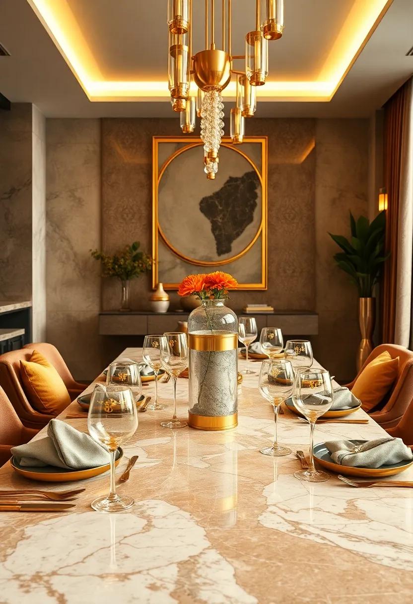 Glamorous⁢ Glassware: opt for ⁤glassware with gold detailing to elevate ⁣your dining ​presentation⁣ and⁣ bring⁣ in ⁣elegance