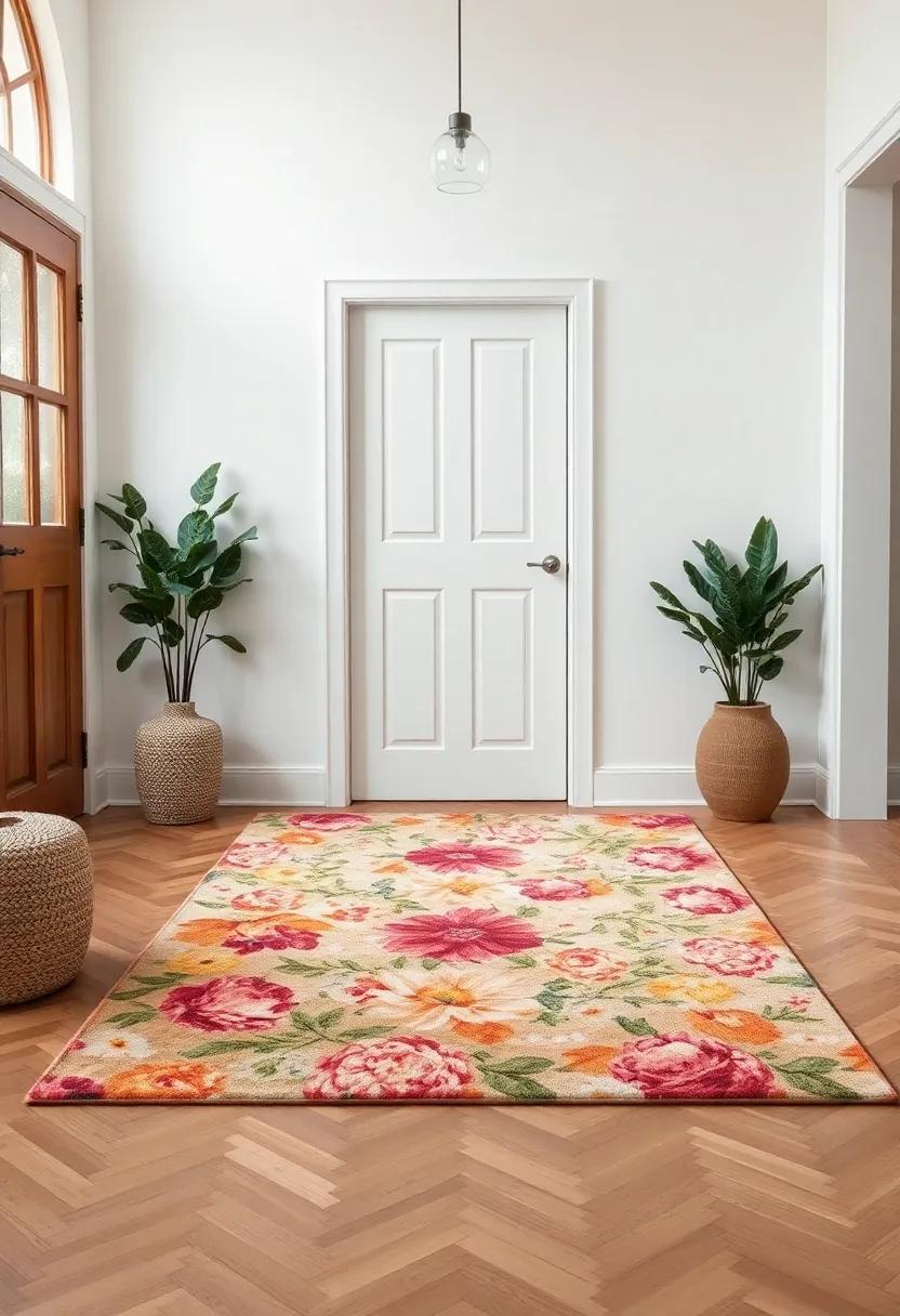 Seasonal Splendor: Change up ⁢your floral⁤ rug with the ⁢seasons, showcasing ‍various blooms ⁣to keep ​your entryway ⁣fresh‌ and ever-inspiring