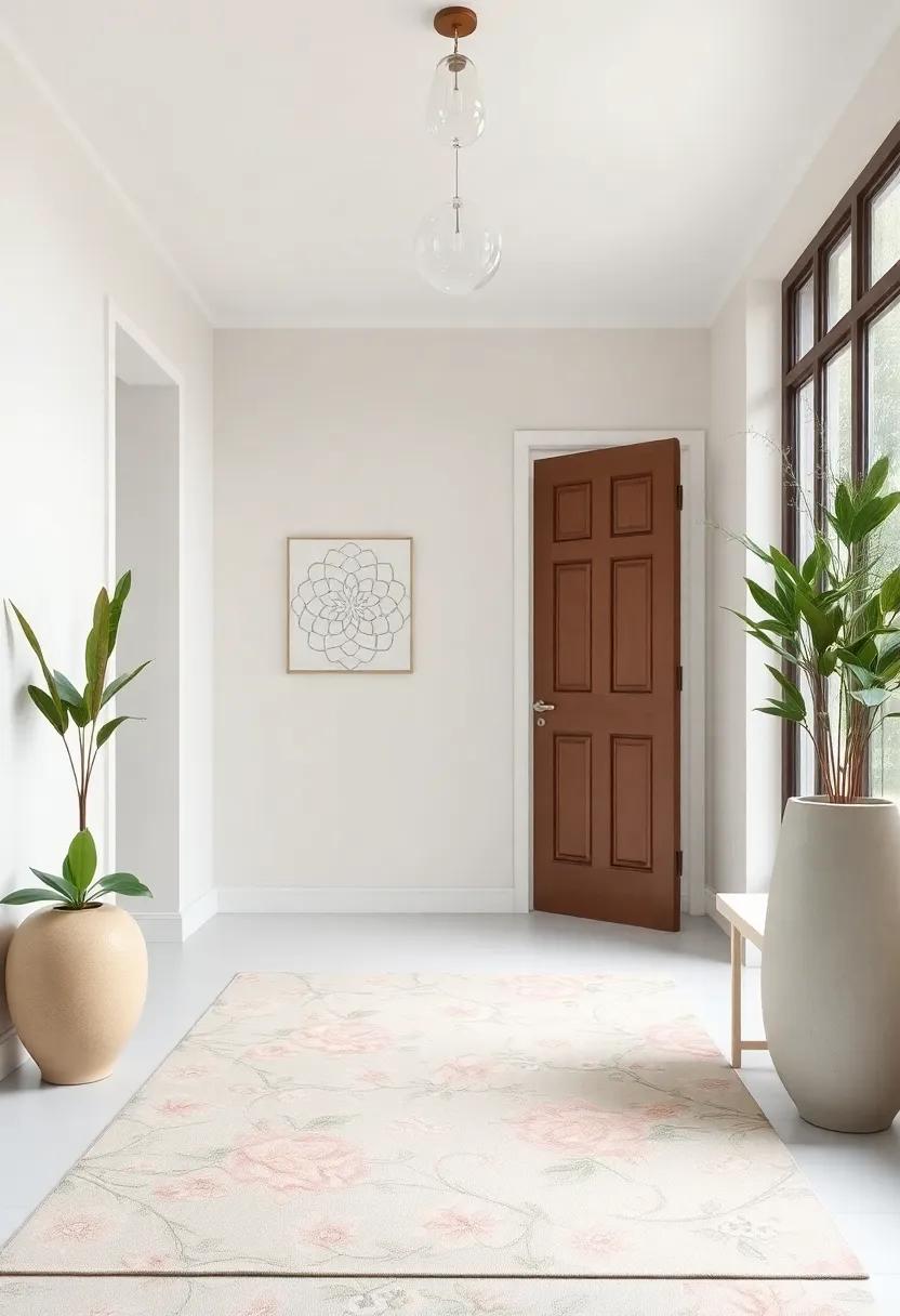 Serene Pastels: Subtle pastel shades ​in the ⁤floral pattern resonate with tranquility,making this entryway feel like ​a peaceful ⁤oasis from the outside ⁣world