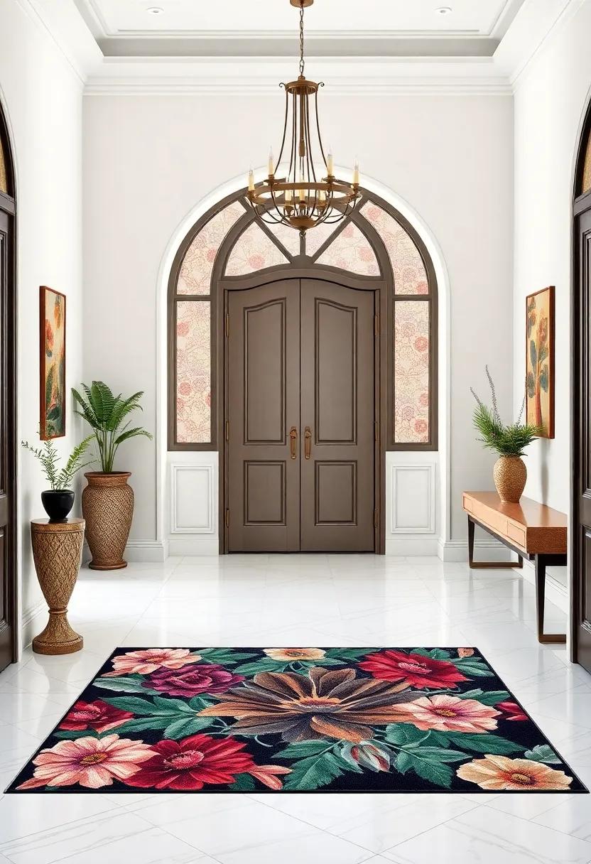 Vibrant Jewel Tones:​ Deep jewel shades of floral motifs enrich⁢ the space, creating a luxurious‍ and inviting atmosphere for ​all who enter