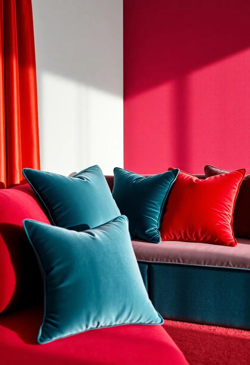 Plush⁣ Velvet Throw Pillows: Add a ​touch of‌ opulence to your seating⁢ with rich colors and luxurious textures that invite relaxation