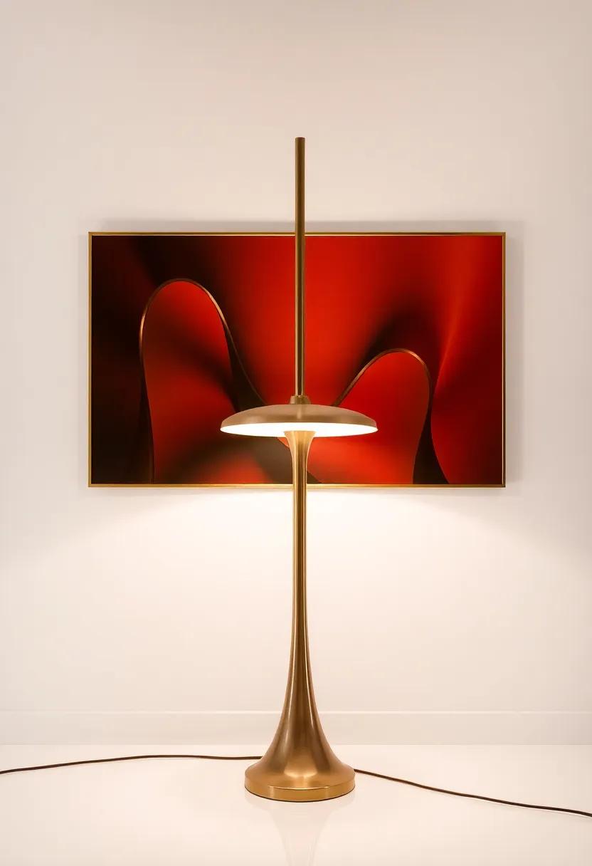 Sculptural Floor Lamp: ​A striking ⁣floor lamp serves both form and ‌function, providing‌ light while making a‌ bold‍ design statement
