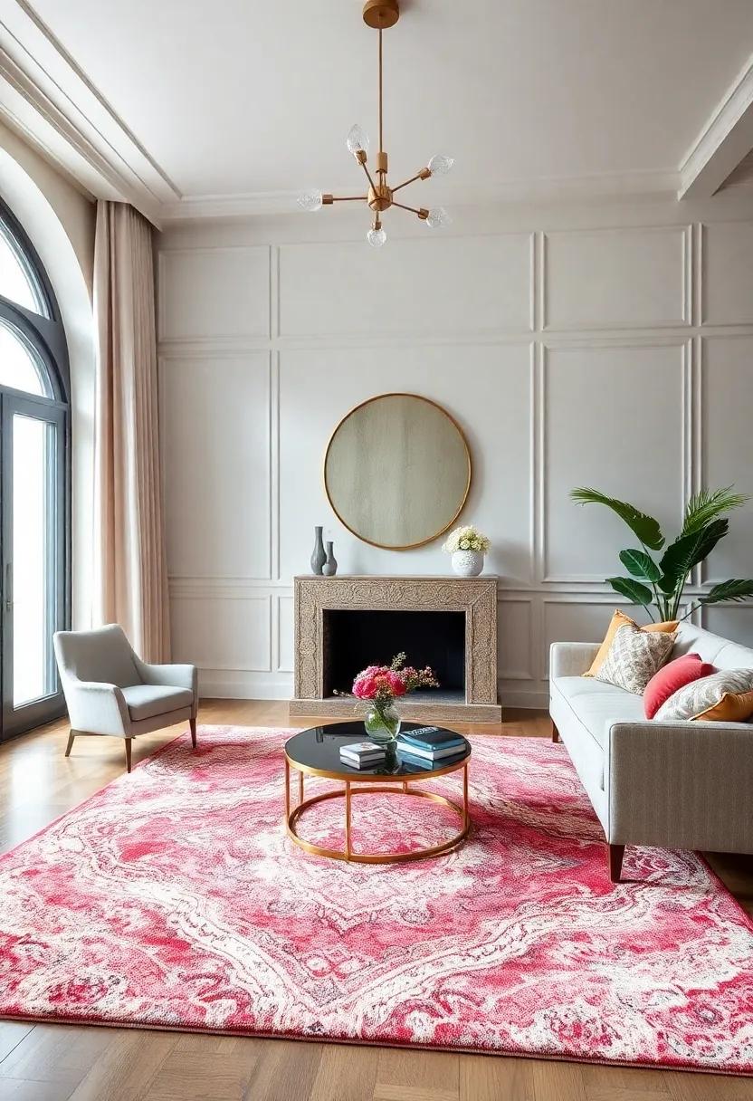 Designer Rugs: Invest in‌ a​ high-quality area rug that serves⁤ as a ​stunning​ foundation for your living space⁢ design