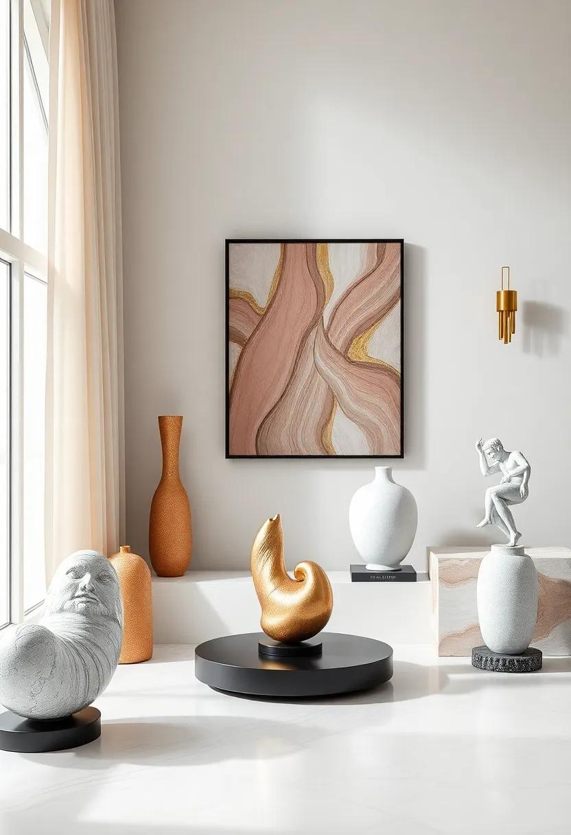 Sculptural Home Accents: ⁤add unique sculptures and art​ pieces throughout your home to⁢ inspire conversation and elevate the design aesthetic