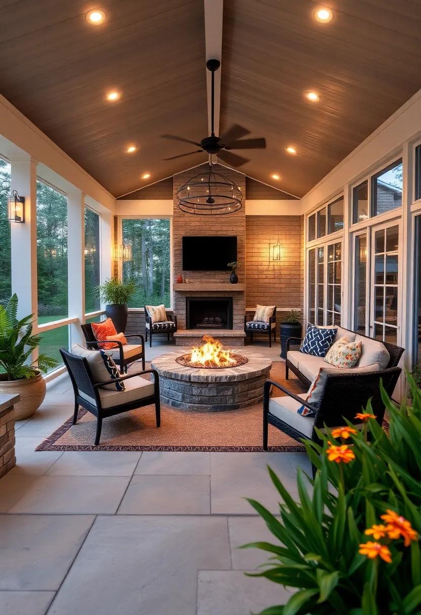 Cozy⁢ Campfire Corner: Incorporate a fire pit⁤ surrounded by comfortable seating to create a warm, inviting atmosphere for evening gatherings