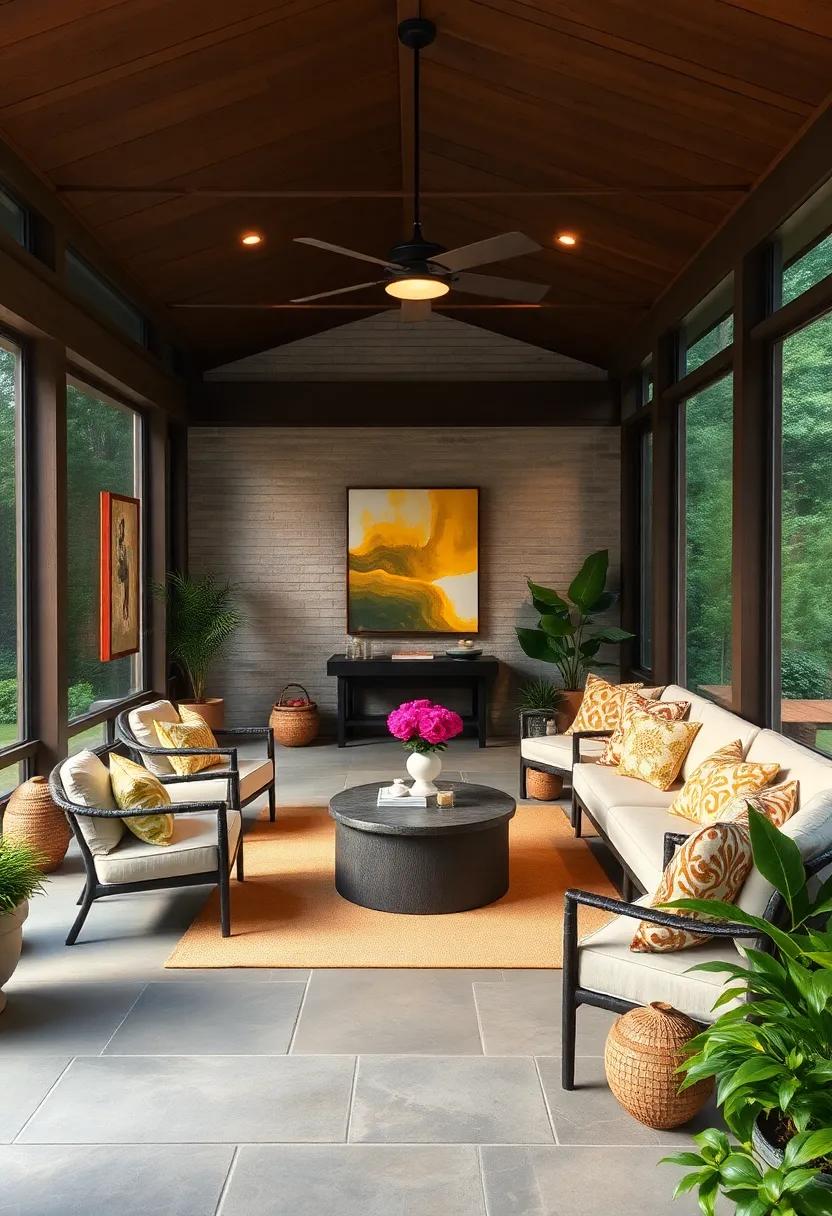 Artistic Expressions: Showcase local artists with rotating art displays throughout your porch, providing⁢ visual​ stimulation and a⁣ talking point for your guests