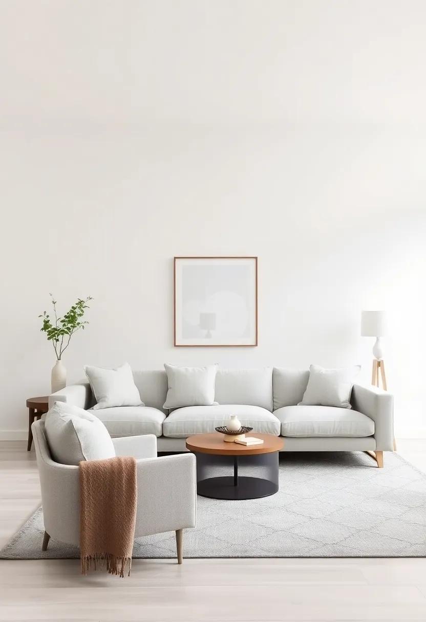 Feature Upholstered Furniture: Select‌ upholstered sofas⁤ or ​chairs in⁢ light fabric to‍ promote comfort and‌ cohesion⁢ in​ the room