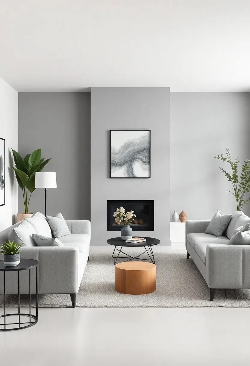Go Bold ​with ⁢Darker Gray: ⁣Use darker gray as ⁢an‍ accent color for ‌furniture or feature walls to create visual interest