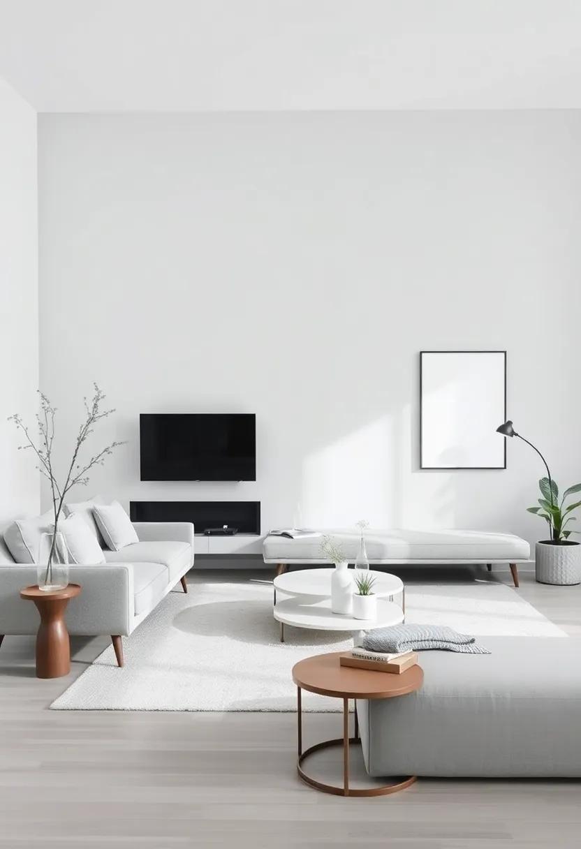 decorate with​ Minimalist style: Keep the decor simple and uncluttered, focusing⁣ on ⁢key pieces that enhance​ the light‍ gray hues