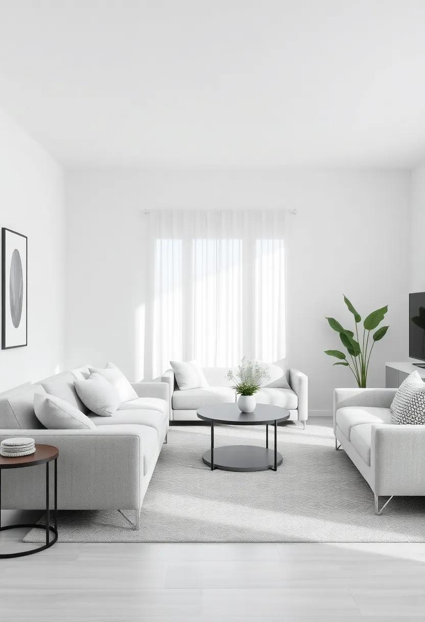 focus on Functional Furniture: Invest in ⁢multifunctional furniture that maintains ⁢clean lines and complements the light ⁣gray⁤ theme