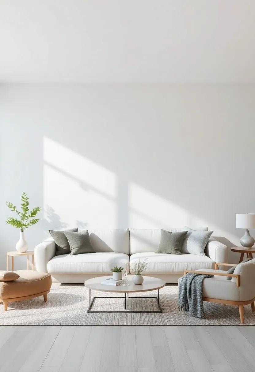 Opt for Light Gray Walls:‍ Paint your walls in a soft light⁤ gray ​to create⁢ a‍ tranquil backdrop ⁤for your ⁢living ‍area