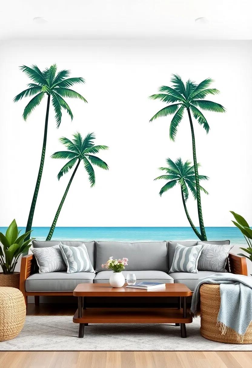 Tropical Paradise: Capture a vacation vibe‌ with palm tree and ⁤beach ​decals,‍ allowing you to escape to‌ paradise daily
