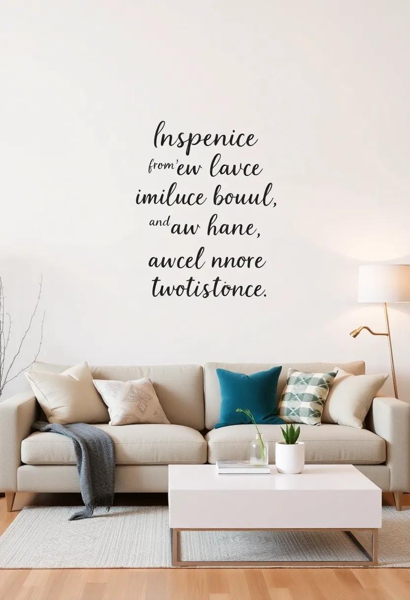 Whimsical Quotes: Inspire your family and ​guests⁤ with uplifting quotes displayed prominently, turning your ​wall into a canvas of motivation