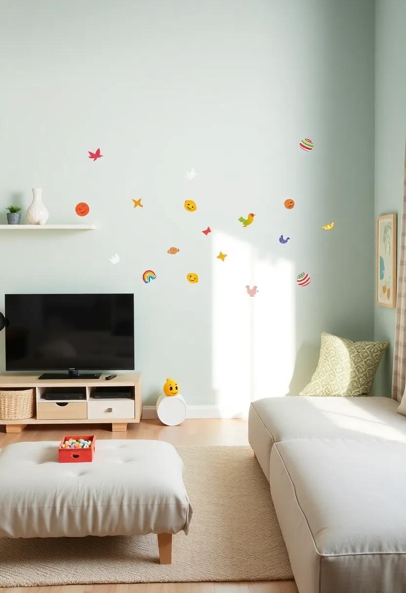 Kids’ Corner: Create a ⁢playful area with fun, colorful decals that inspire ⁤creativity in your children’s play space