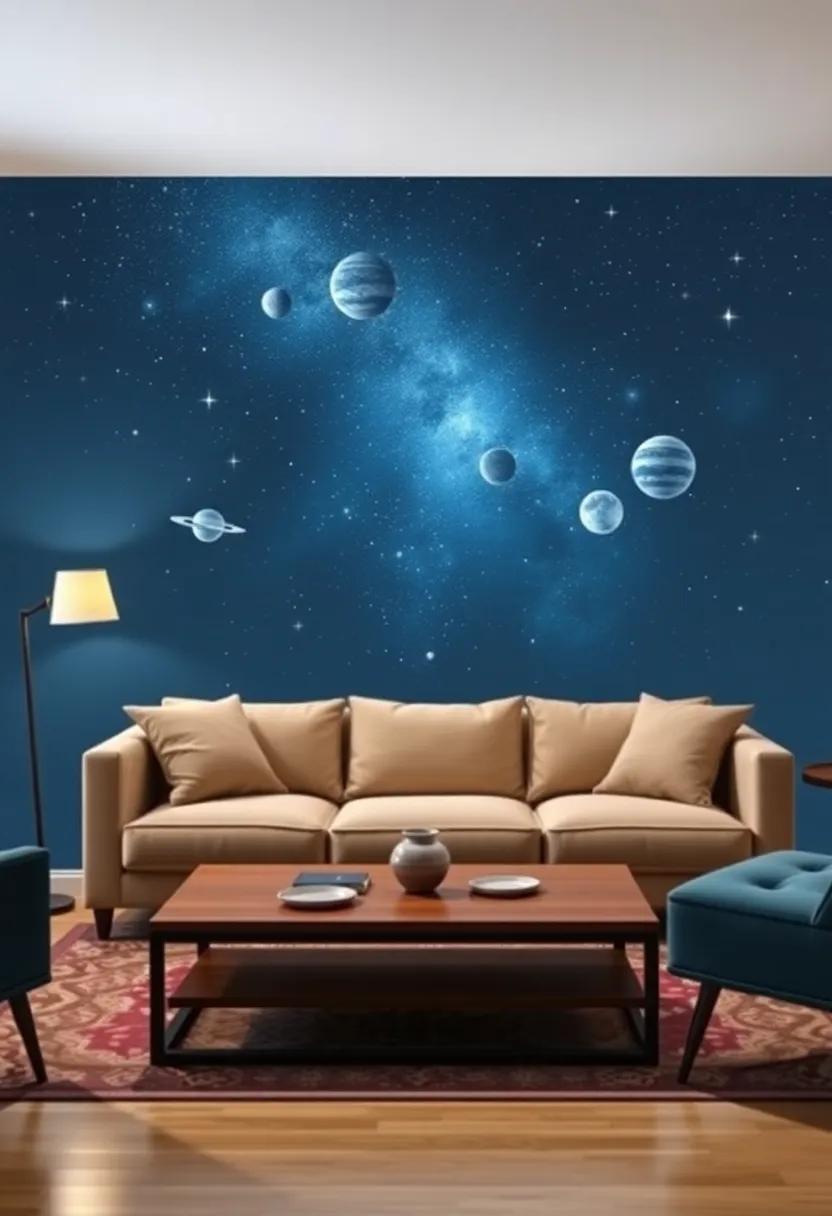 Celestial Themes: Bring the ​cosmos into your home with⁢ decals of stars and ‌planets, ‍creating a dreamy night sky⁤ in your living room