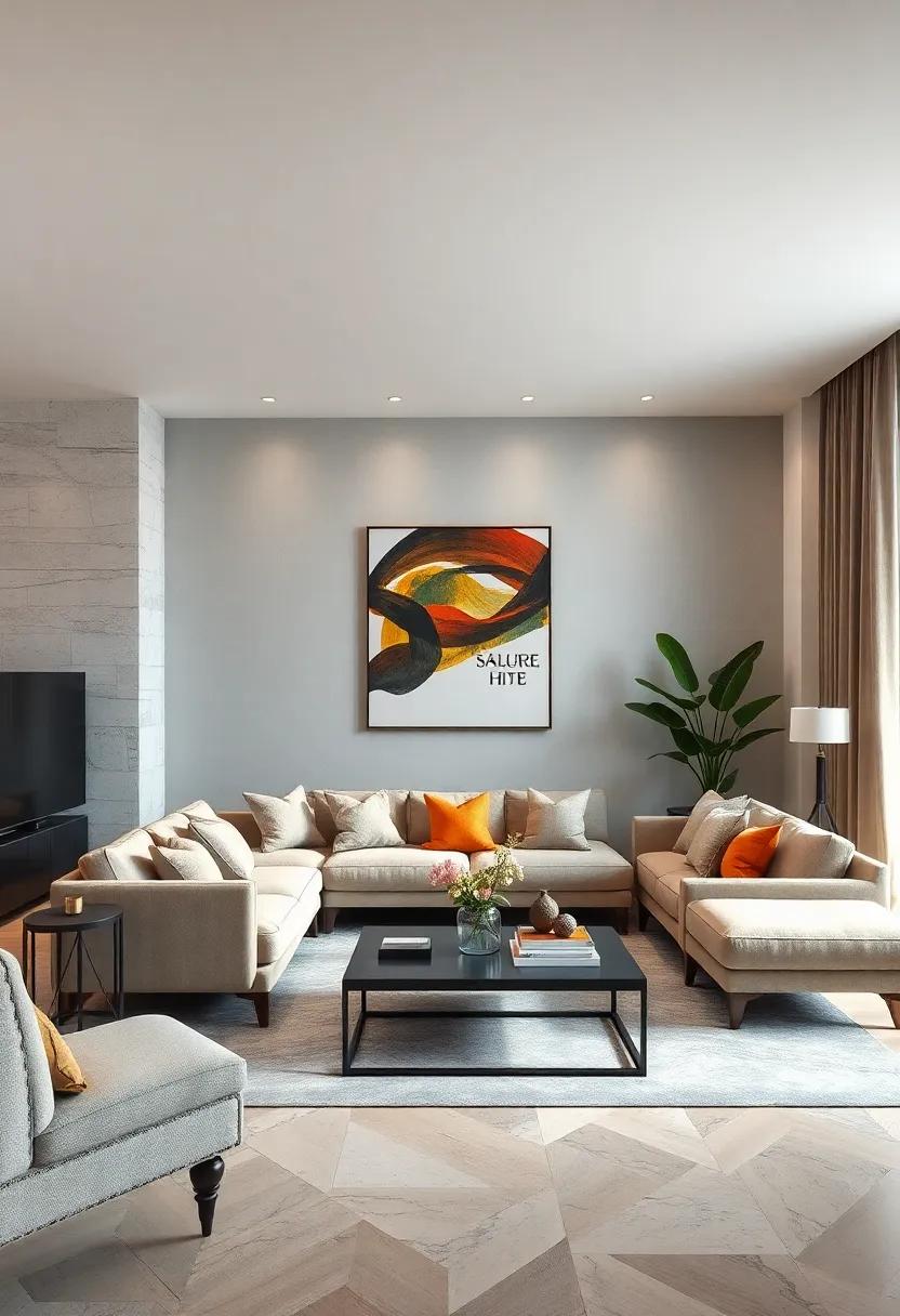Eclectic Mix: unleash your creativity by combining different styles, eras, and textures for a personalized living room that showcases your individuality