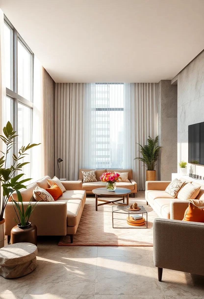 Light and Airy: Use sheer curtains, large⁣ windows, ‌and light⁤ finishes to ⁤fill⁢ your living space with natural light, enhancing its openness and warmth