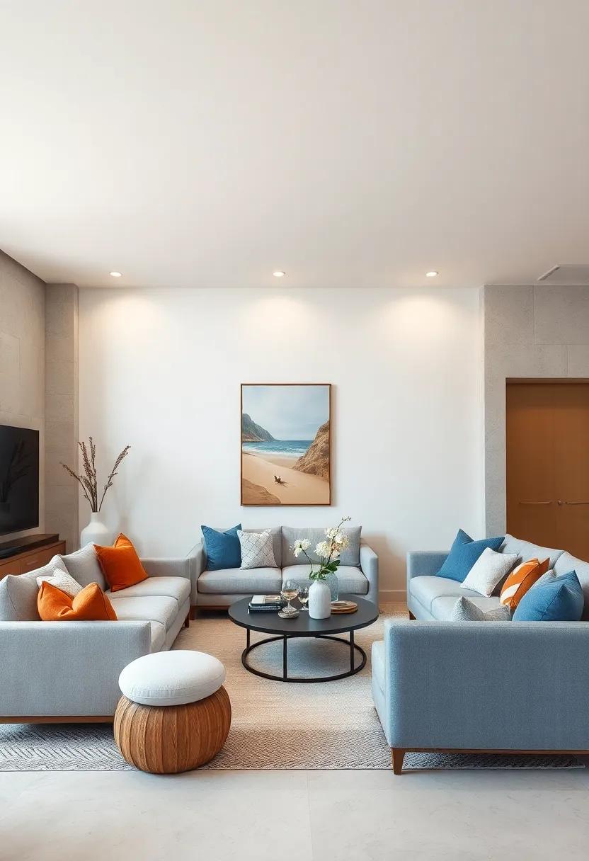 Coastal ‍Retreat: ⁢Use​ soft blues, sandy beiges, and natural materials‍ to⁣ evoke the serenity of the beach, creating a relaxed ⁣and breezy atmosphere