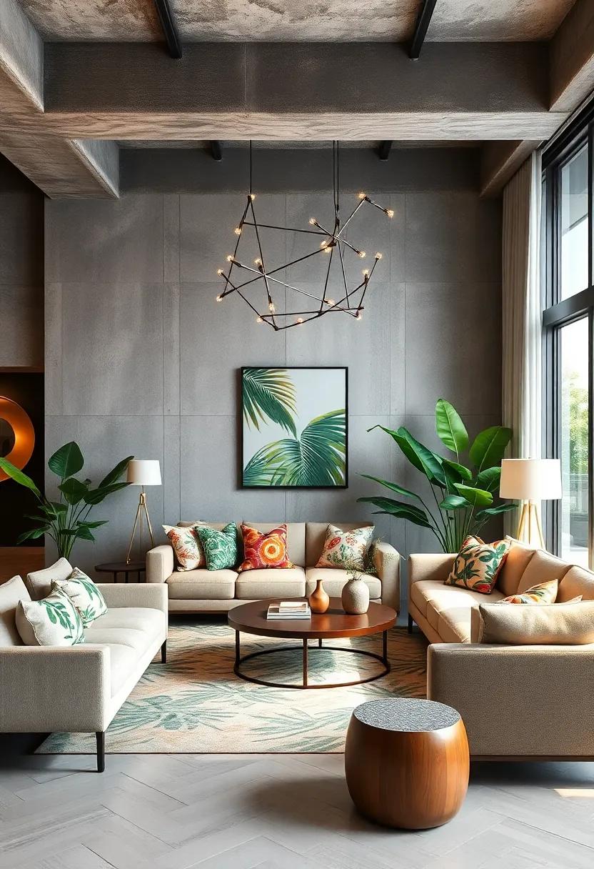 Tropical Oasis:⁣ Bring the ‌beauty of ⁣nature indoors with ​lush greenery, vibrant prints, and airy furnishings‌ for a refreshing and lively​ space