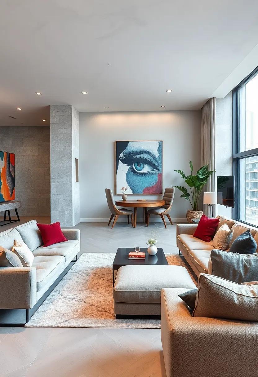 Urban Chic: Use chic urban elements like sleek furniture, bold⁣ artwork, and metallic accents to reflect the vibrancy of city life