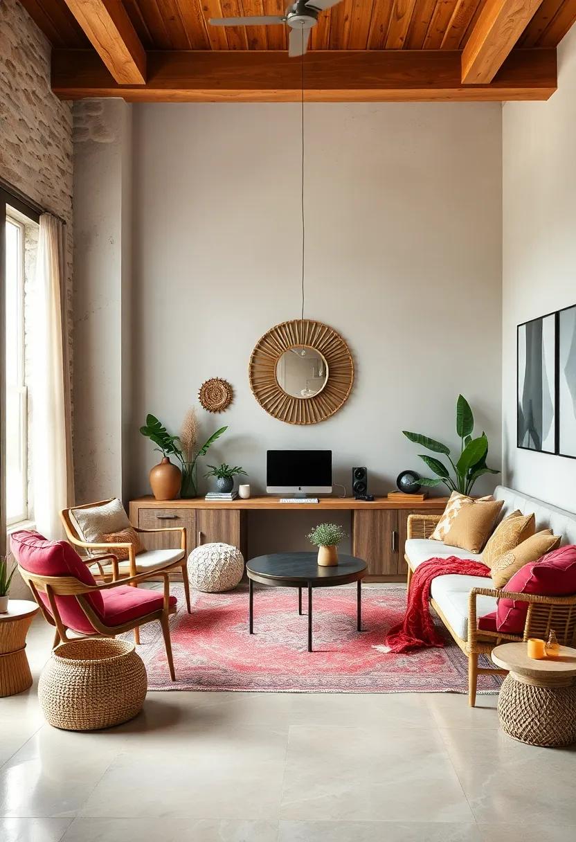 Use Minimalist⁤ Decor: While ‍embracing boho​ style, adopt minimalist principles to prevent clutter‍ and maintain a serene workspace
