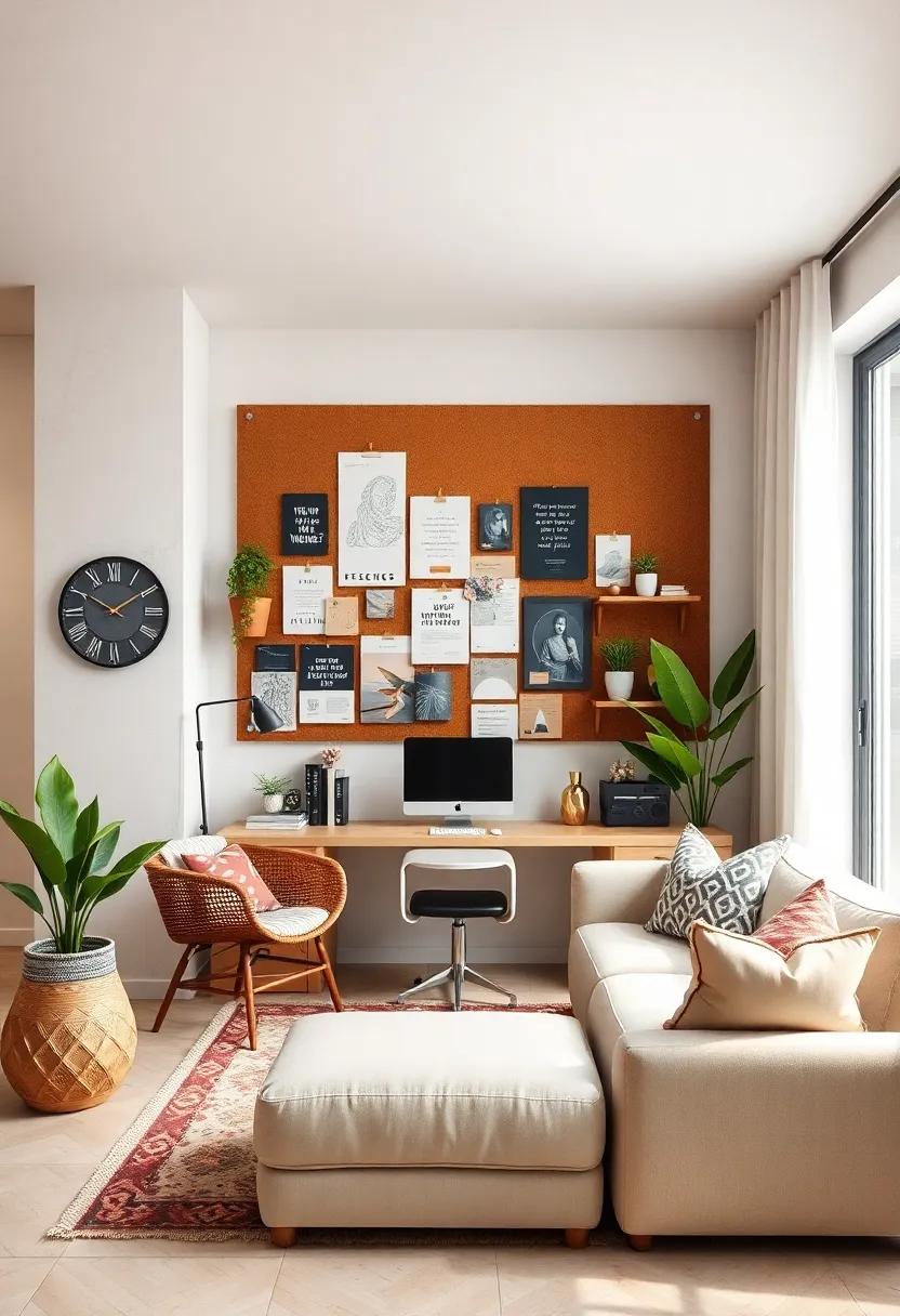 Set⁣ Up ‍a Creative Inspiration Board: Mount a corkboard​ or a​ pegboard to display⁤ inspiring quotes, images, and ideas⁢ that fuel ⁢your passion