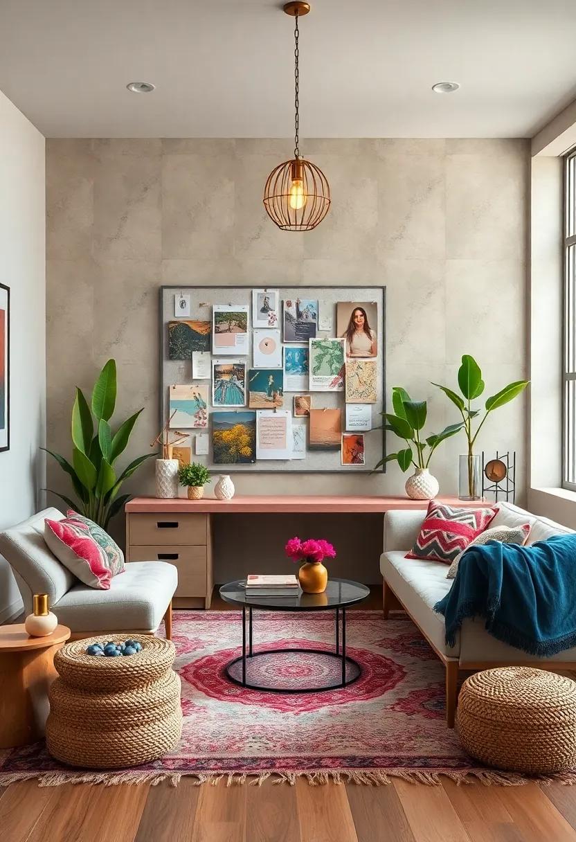 Create a Mood‍ Board‍ Station: Dedicate a section for mood board creation, using clips and fabric ‍swatches ⁤to visualize your ideas