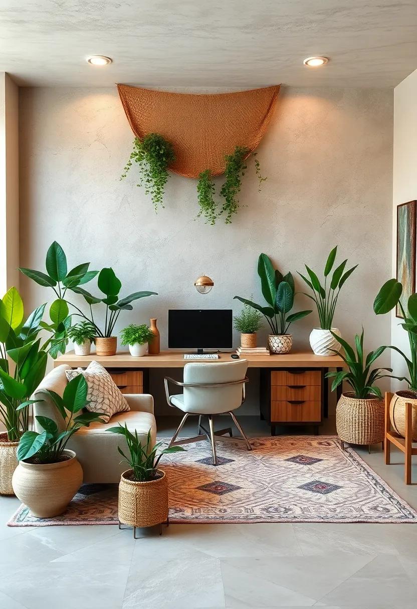 Decorate ⁤with ⁢Indoor Plants: Bring the‌ outdoors in by filling your ⁣office with a⁢ variety of plants that purify the air and⁢ add life to your setup