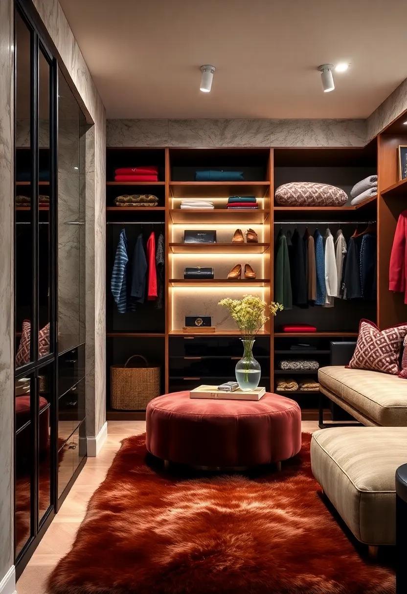 Luxury Fabrics: From velvet-lined drawers to faux fur rugs, explore the impact ‍of ‍sumptuous fabrics in crafting a cozy yet​ sophisticated environment in your closet