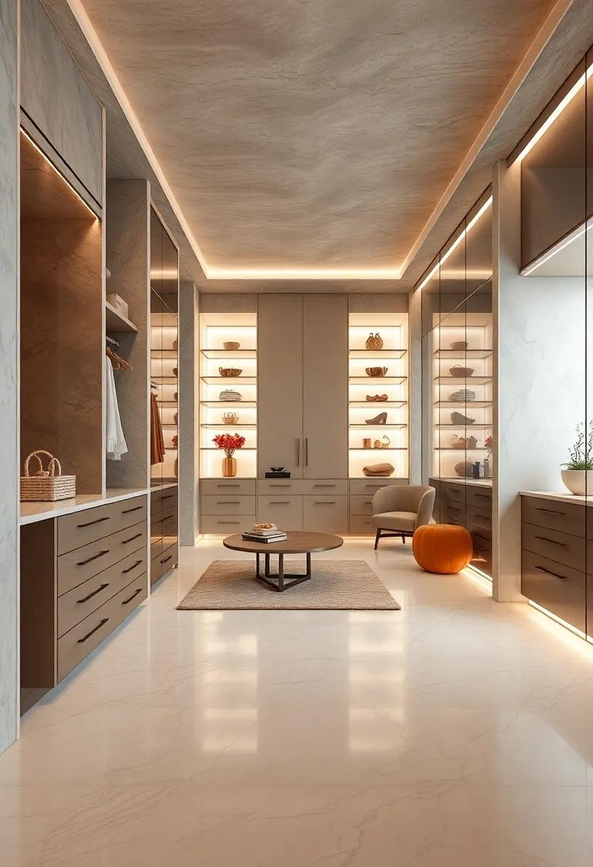 Luxe Flooring: Investigate the impact of high-end flooring⁣ options, like marble or hardwood, that elevate‍ the underfoot experience in walk-in closets ​while enhancing overall elegance