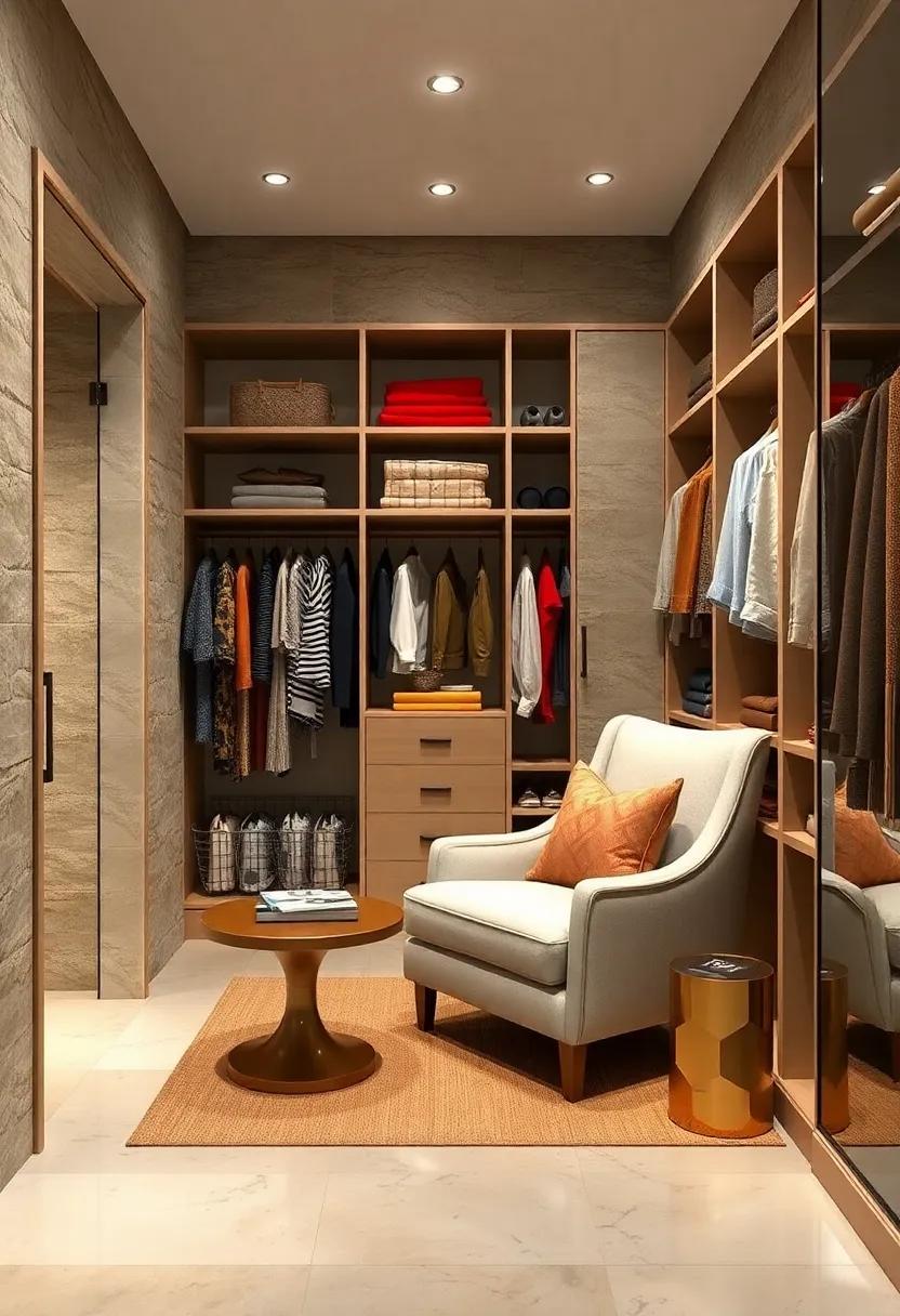 Cozy Corner Nooks: Find comfort in dedicated lounging areas​ within celebrity closets, offering a serene reading nook or a plush chair,‍ perfect for trying on your favorite outfits