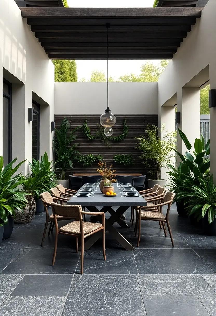 Modern Minimalism: Discover an ⁤urban balcony featuring⁢ sleek,large-format concrete slabs,offering a chic and low-maintenance pathway to relaxation against a skyline‍ backdrop
