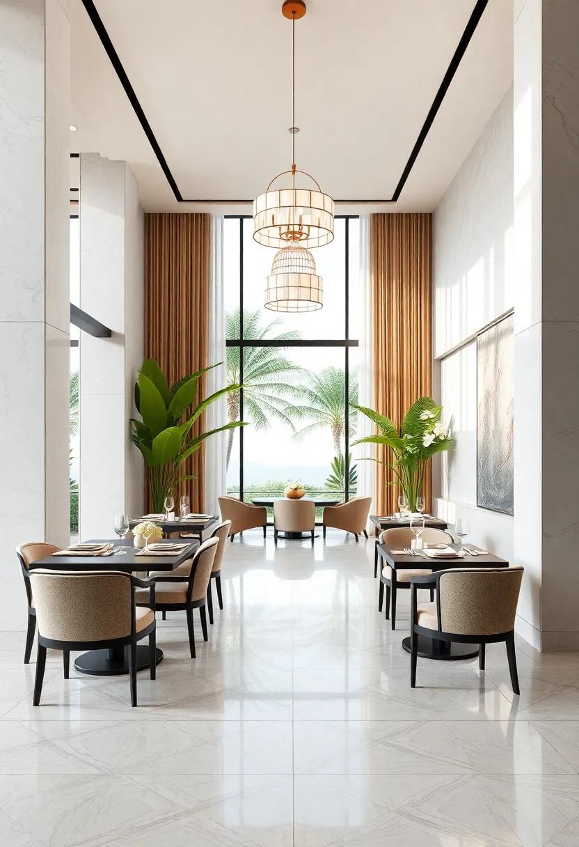 Elevating Dining ⁢Areas with Tropical Elegance in Mindful⁣ Design