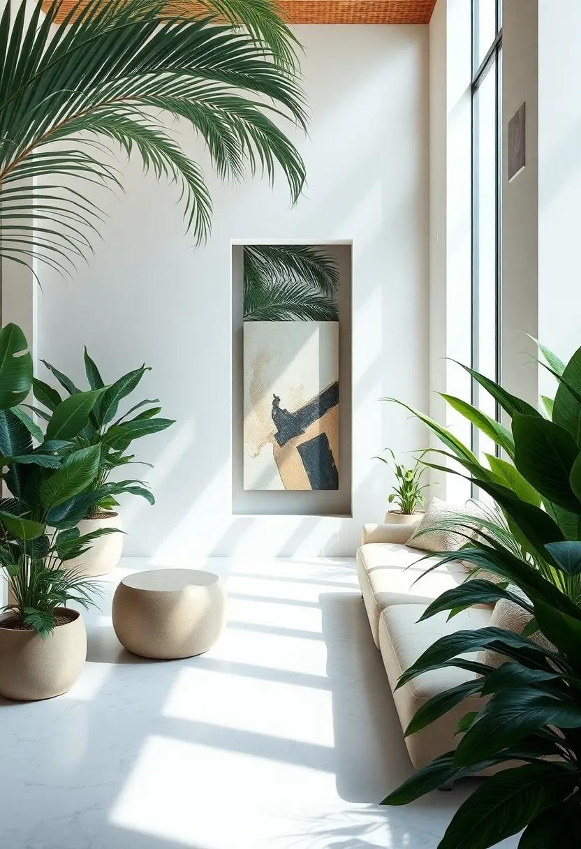 Plant ‌Life as ⁢Focal Points: Elevating Elegance with Tropical Greenery