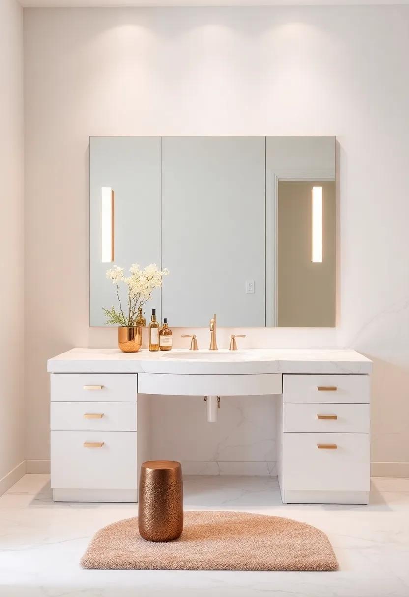 Opulent Accessories That Create ⁢a Stunning Vanity Display