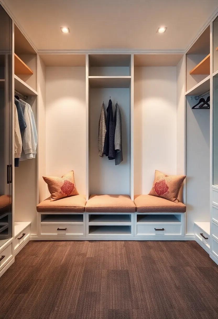 Built-in ⁣benches: Functional seating solutions within your closet provide a comfortable spot to plan outfits or simply enjoy⁤ your space