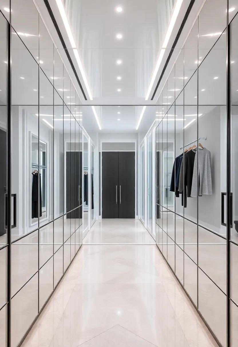 Mirror Magic: Floor-to-ceiling mirrors‍ create an ⁢illusion of space ⁤and light, ⁢making your closet feel grander while ⁣helping you perfect‍ that look
