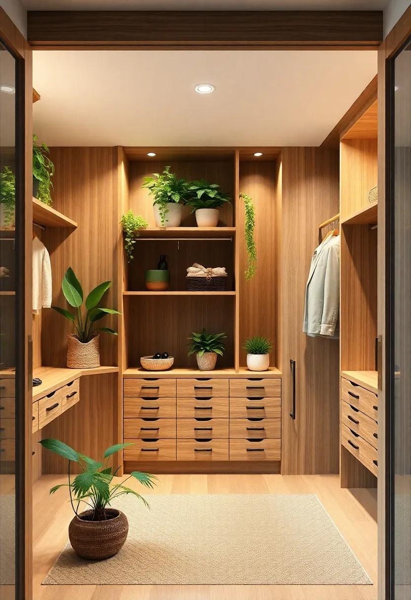 Nature-Inspired Oasis: Incorporating indoor plants ‌and natural wood finishes gives this walk-in closet a fresh, organic feel‌ that⁢ soothes the ⁤senses