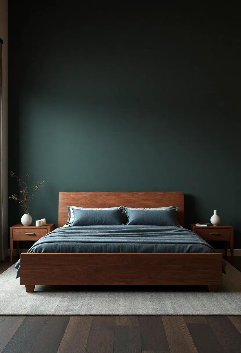Dramatic Color Palettes: Elevating Your Space with wood⁣ Tones