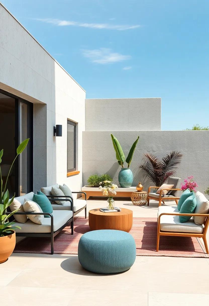 Eco-Friendly ⁢Furniture: Biodegradable furniture‍ made ​from reclaimed materials,‌ adding‍ a‍ sustainable​ touch to a minimalist outdoor ⁣space