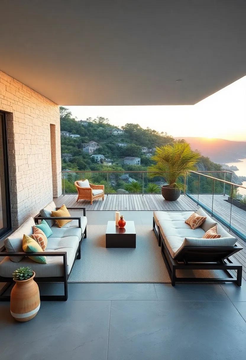 Elegant Pergola: A ⁢minimalist wooden pergola draped ⁣with sheer fabric, creating a⁤ soft and inviting outdoor dining space