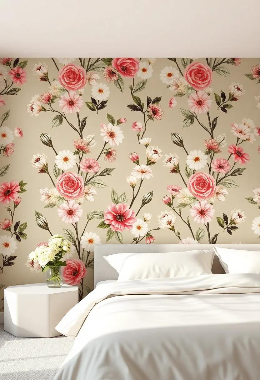 Customizing​ Floral Wallpaper for ‍a personal Touch ‍in Your Bedroom Sanctuary