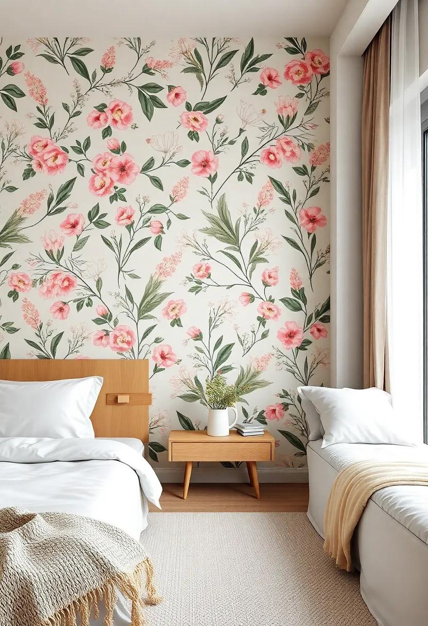 Nature-Inspired ​Bedroom Retreats: Balancing Floral Wallpaper and natural⁢ Elements